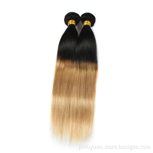 Human Hair 1B/27 Weave Bundle, Virgin Hair Wholesale,High Quality Double weft Hair Bundle